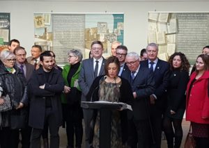 Raquel Tamarit, alcaldessa de Sueca, a la inauguració del Museu Joan Fuster
